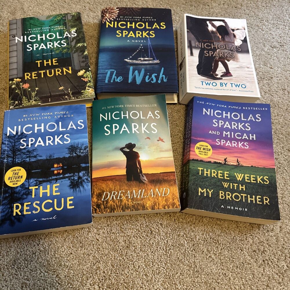 Lot Of 6 Nicholas Sparks Novels